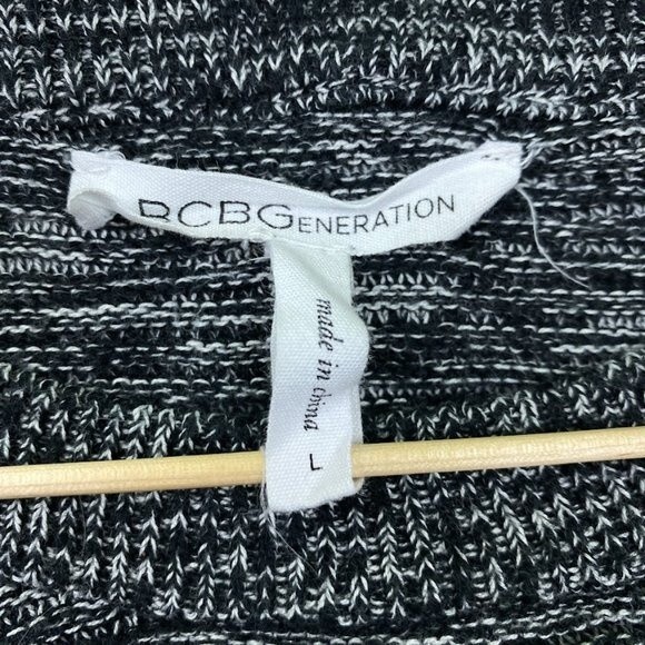 BCBGeneration Cropped Gray Wide Sleeve Sweater - Picture 4 of 10